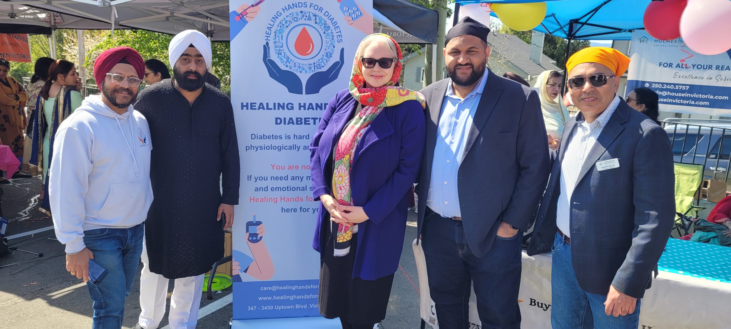 Healing Hands for Diabetes at Vaisakhi Celebration – Khalsa Diwan Gurudwara, Victoria, BC